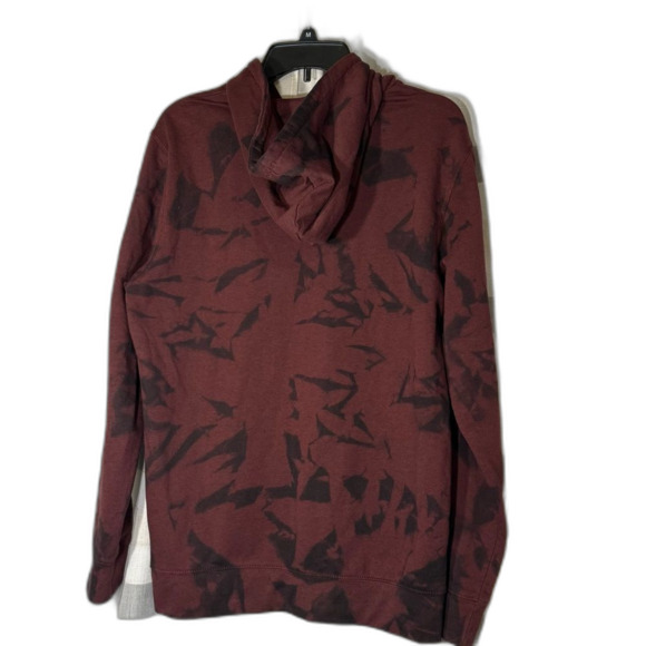 Threads 4 Thought Mens Burgundy Multi Dark Cloud Wash Hoodie Size L - Picture 5 of 12